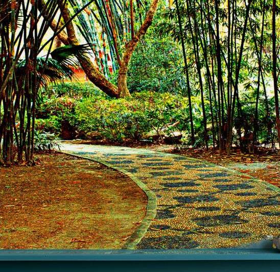 Colorful China : Zen Garden Path by Timothy Kieper