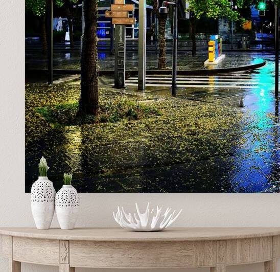 Rhythmic Rain on Music Street by Timothy Kieper