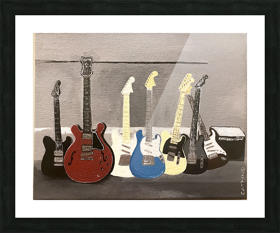 Keefs Guitars Picture Frame print