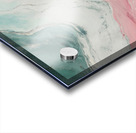 Green and Pink Marble Acrylic print