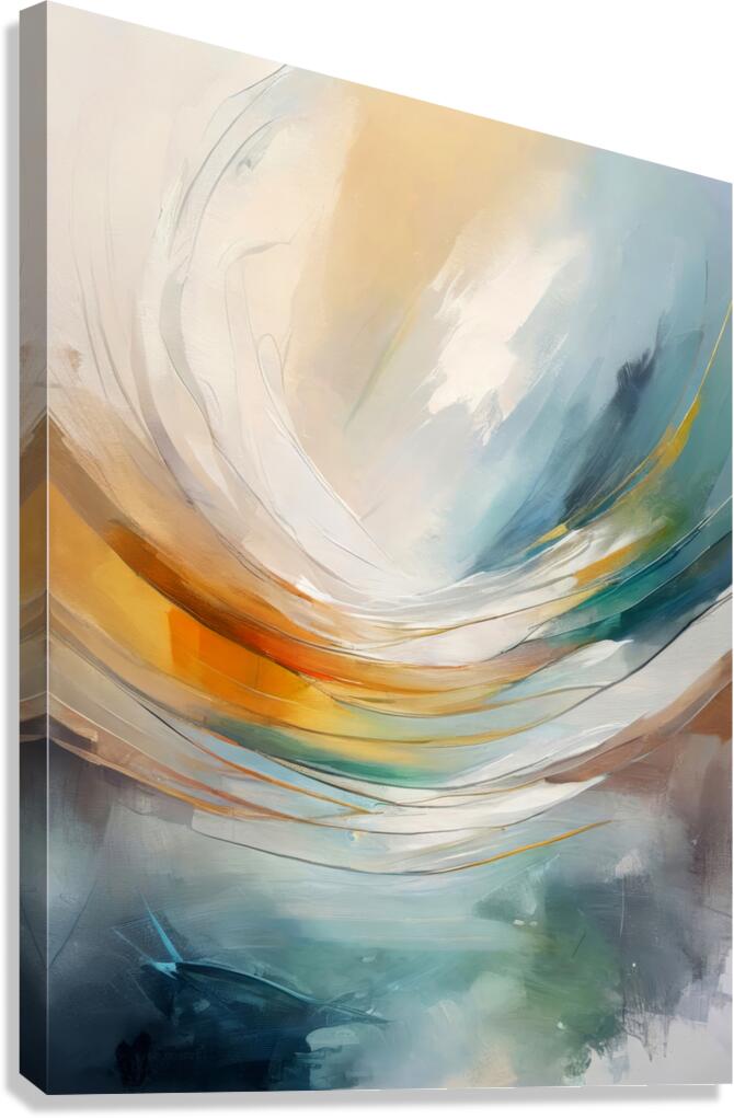 Curved Hues Canvas Print