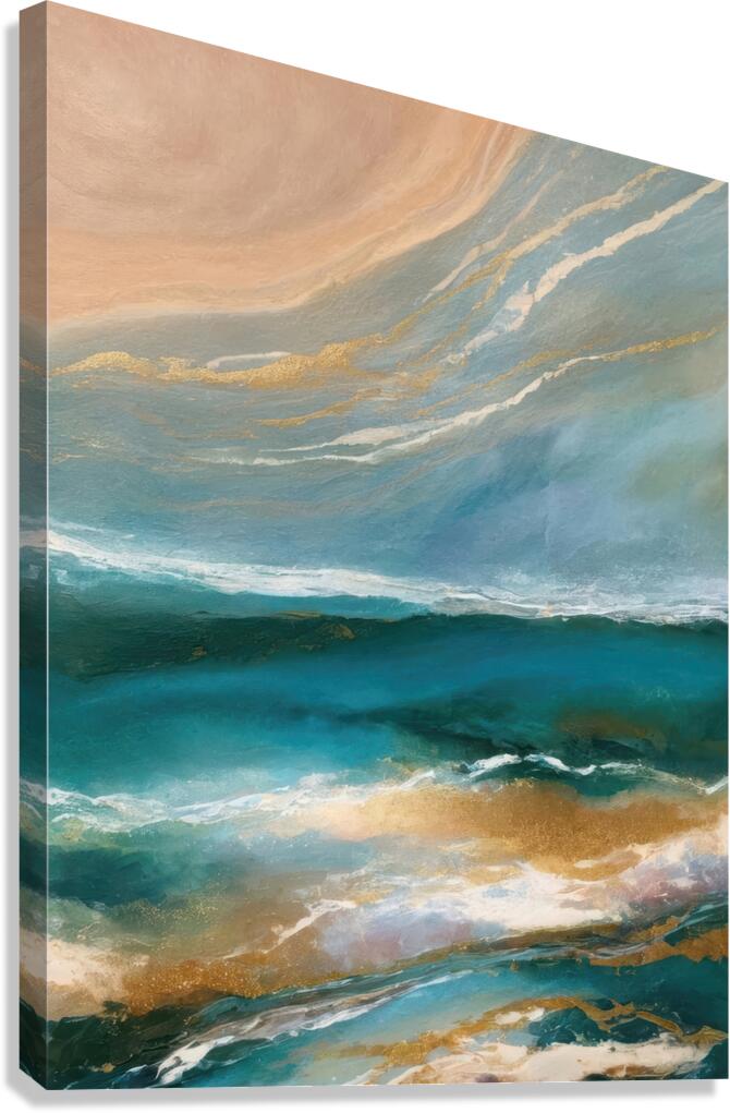 Celestial Coastline Canvas Print
