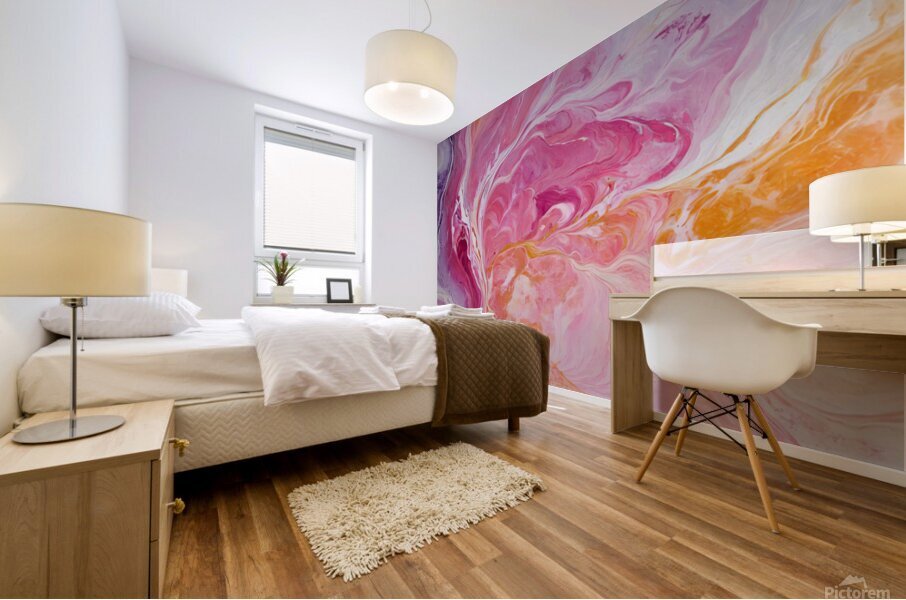 Candyfloss Swirl Mural print