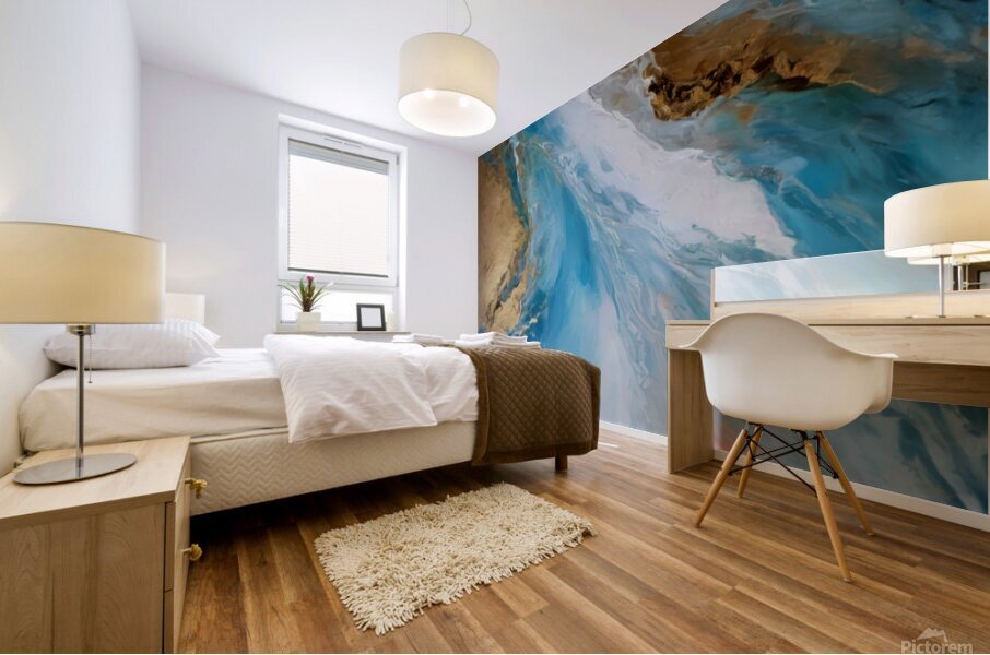 Azure Currents Mural print