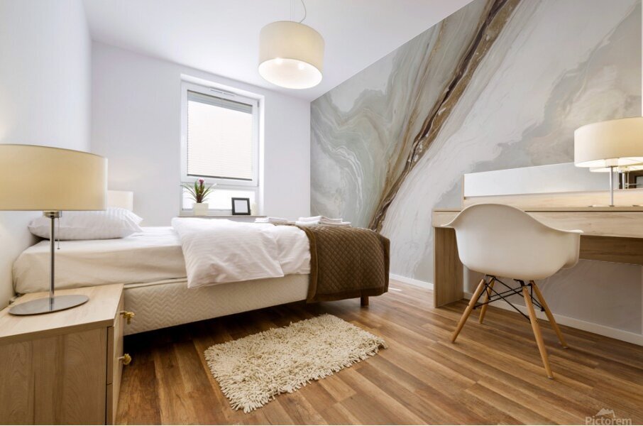Marble Texture in Neutral Tones Mural print
