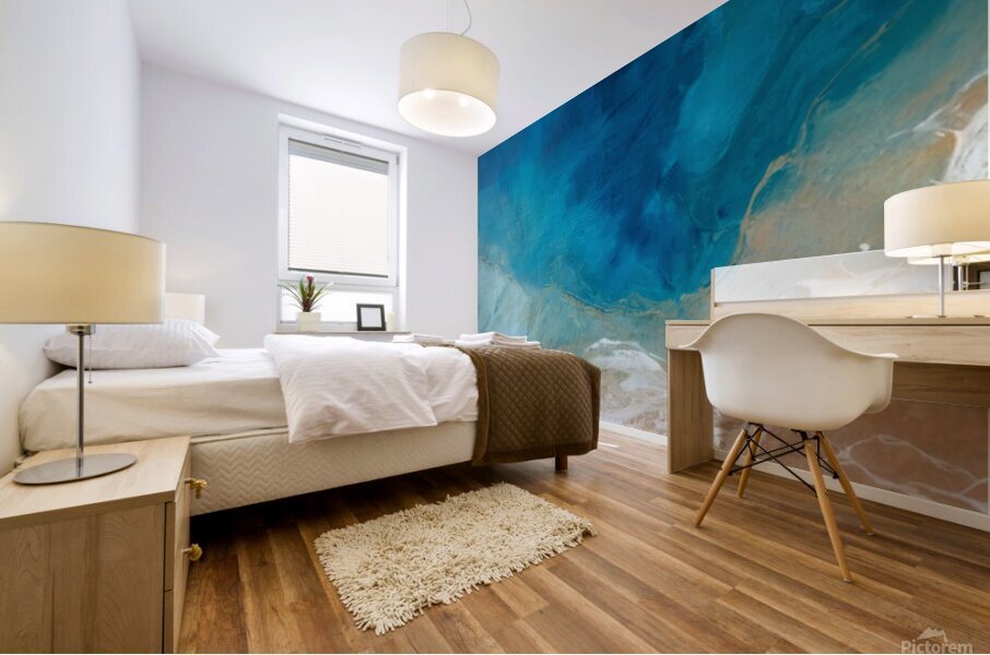 Day at the Beach Mural print