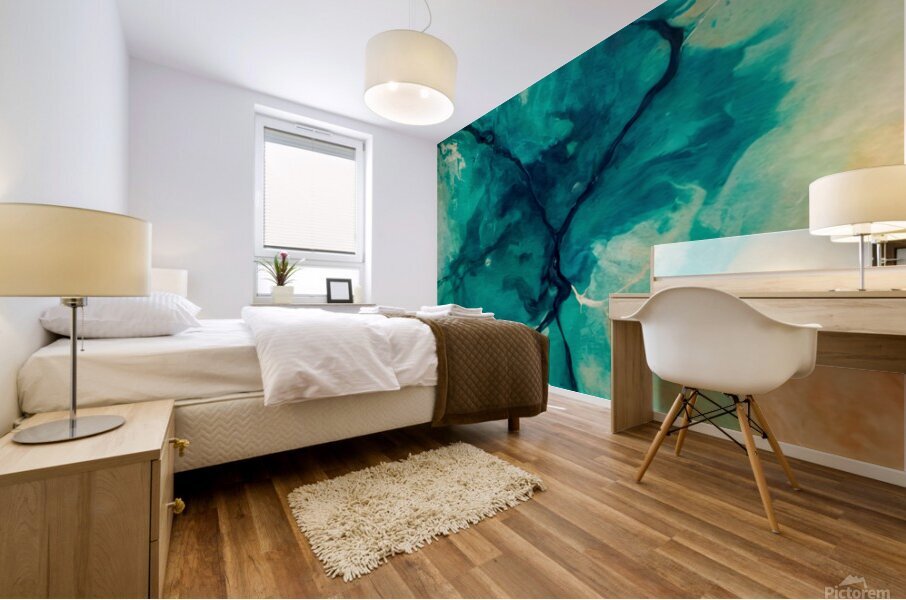 Emerald Abyss Mural print