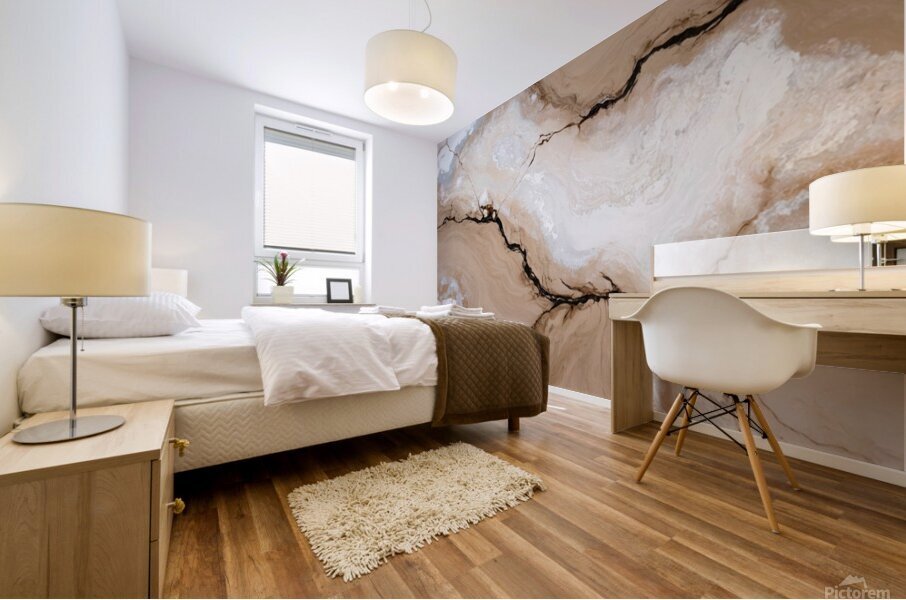 Striated Fractures Mural print