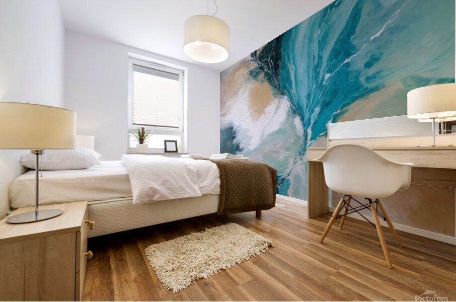 Turquoise Tranquility Mural print