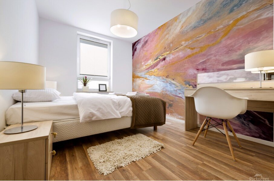 Swirling Aurora Mural print