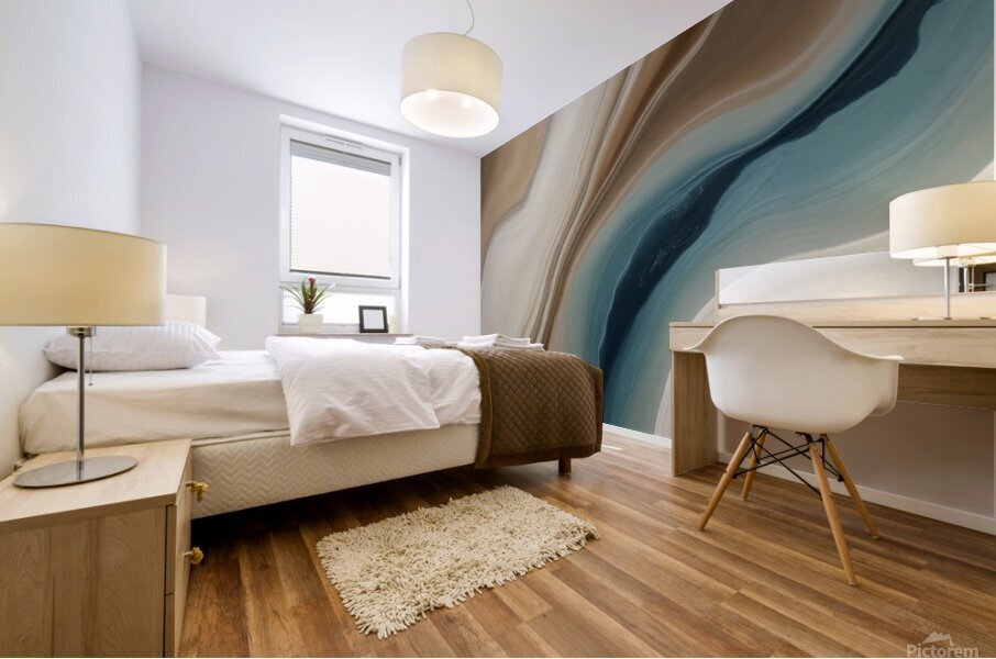 Banded Layers Mural print