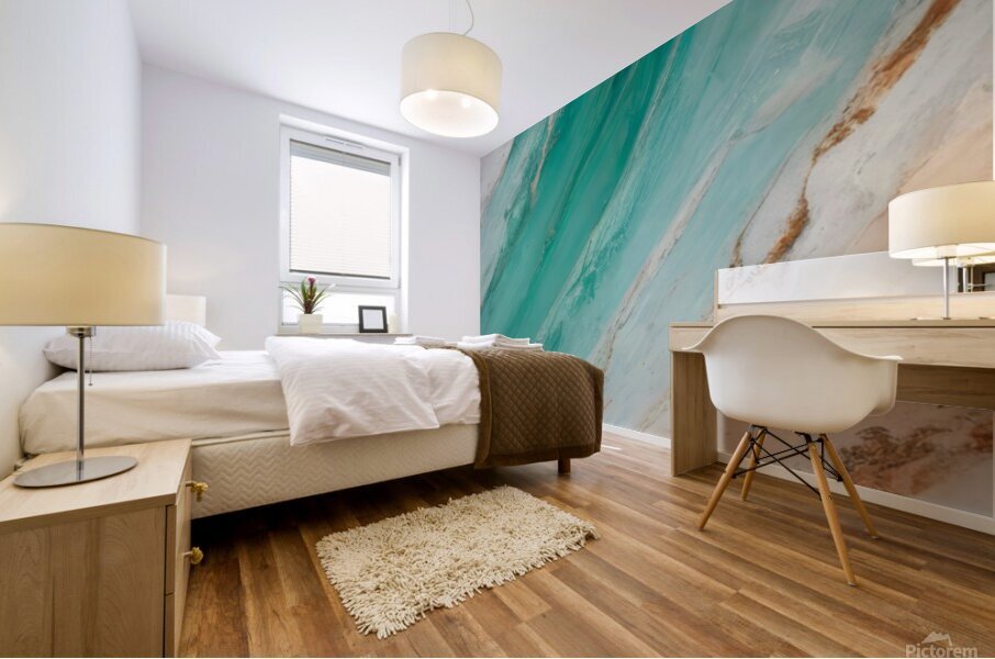 Aqua Currents Mural print