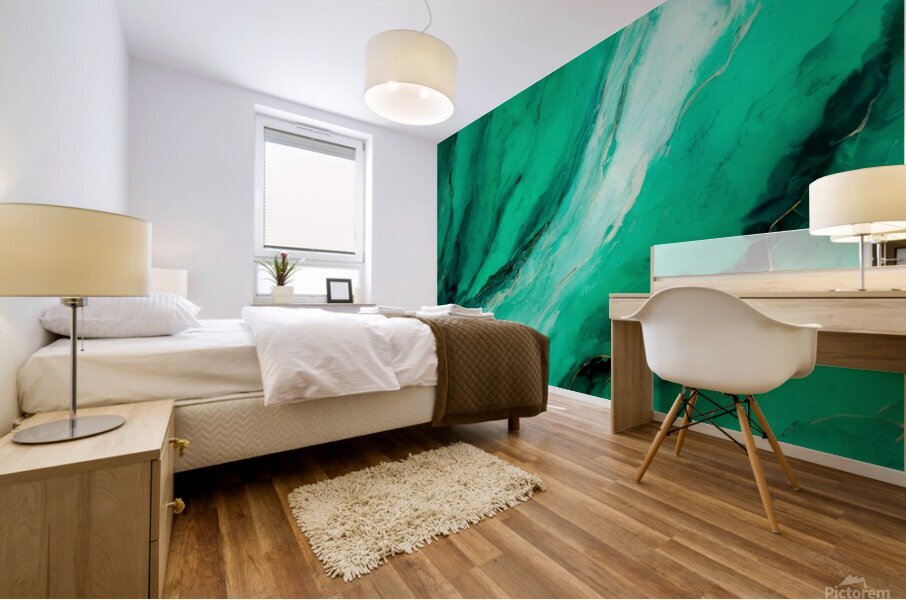 Green Valleys Mural print