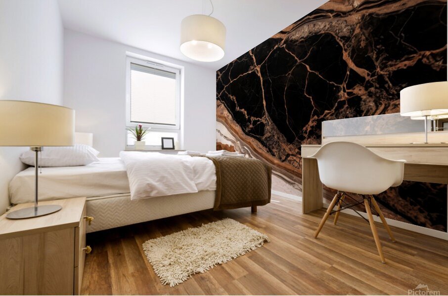 Golden Veins Mural print