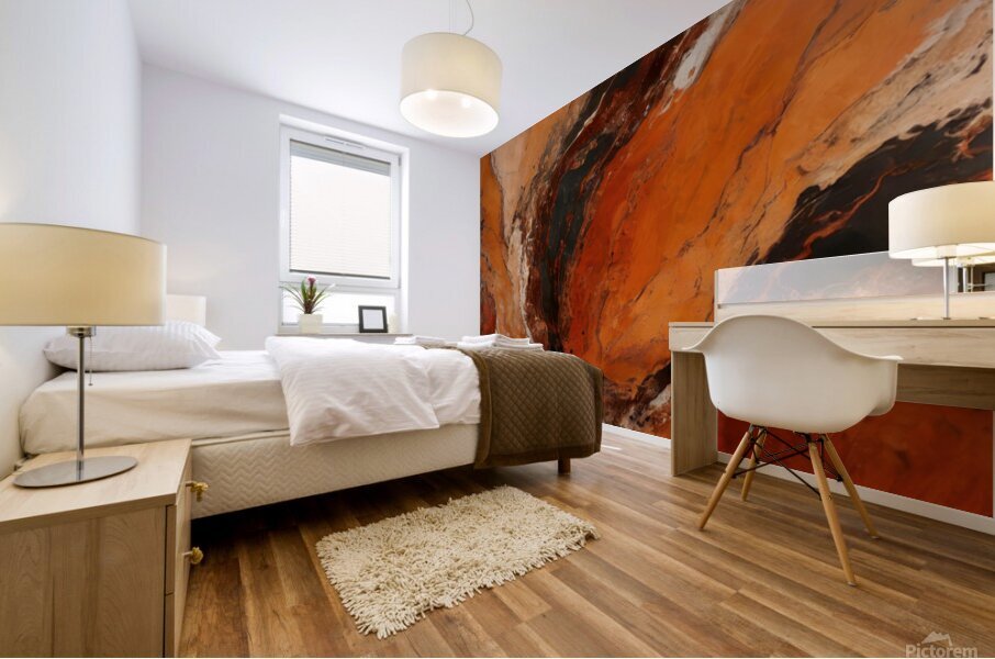 Tiger Eye Marble Mural print