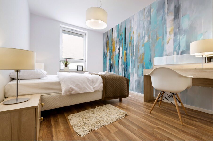 Abstract Metropolis Mural print