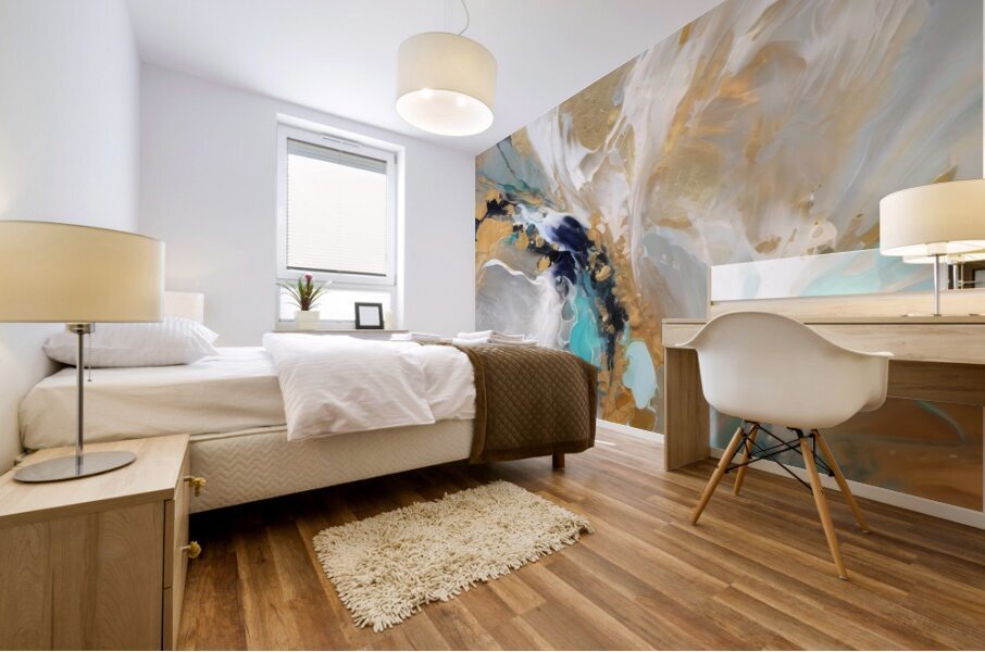 Marbled Eddies Mural print