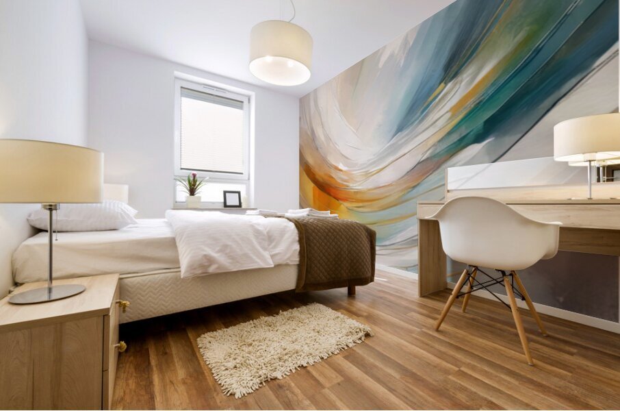 Curved Hues Mural print