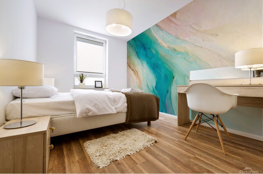 Dreamy Ocean Currents Mural print