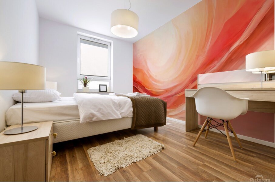 Fiery Dawn Mural print