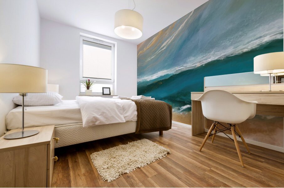 Celestial Coastline Mural print