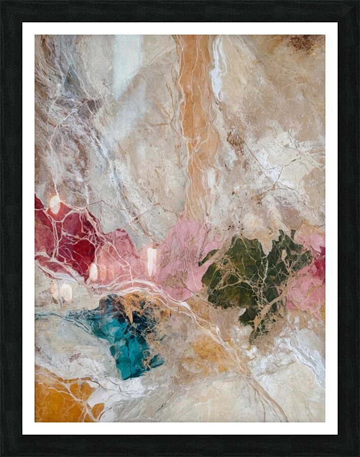Colorful Inclusions Picture Frame print