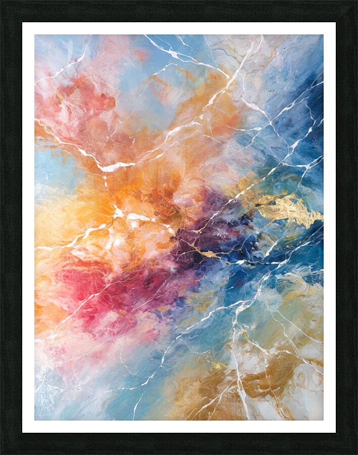 Celestial Fireworks Picture Frame print