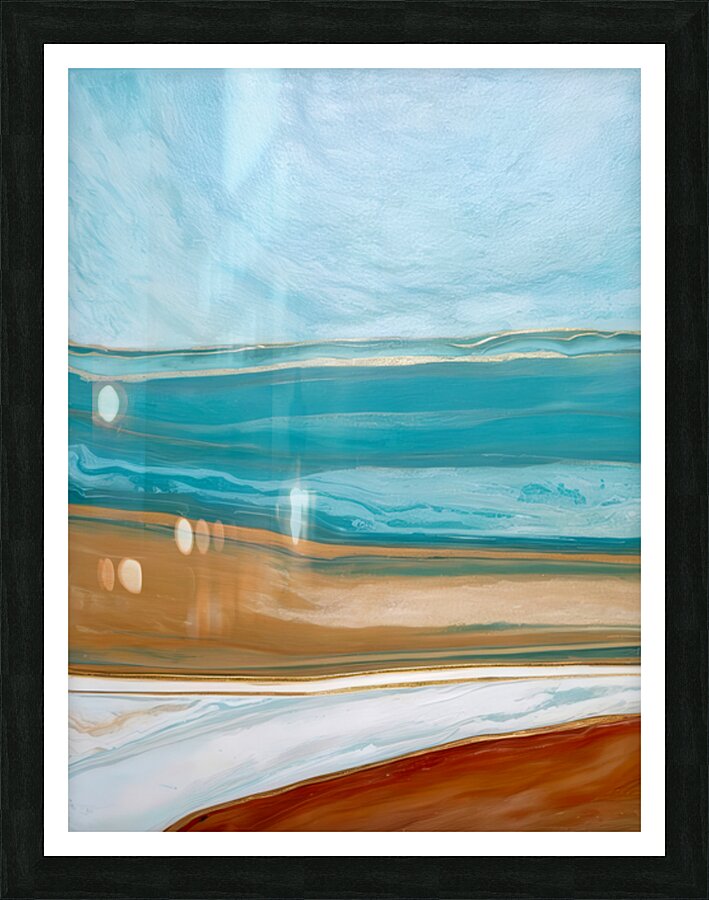 Layered Earth and Sky Picture Frame print