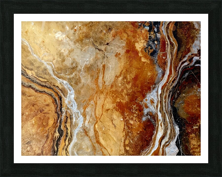 Golden Marble Impression et Cadre photo