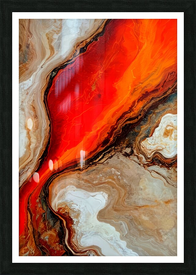 Path of Liquid Fire Picture Frame print