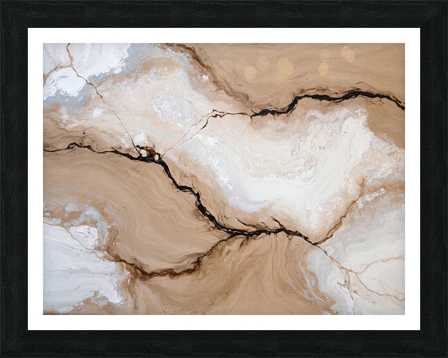 Striated Fractures Picture Frame print