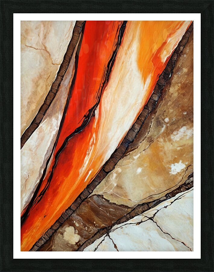 Scarlet Rift Picture Frame print