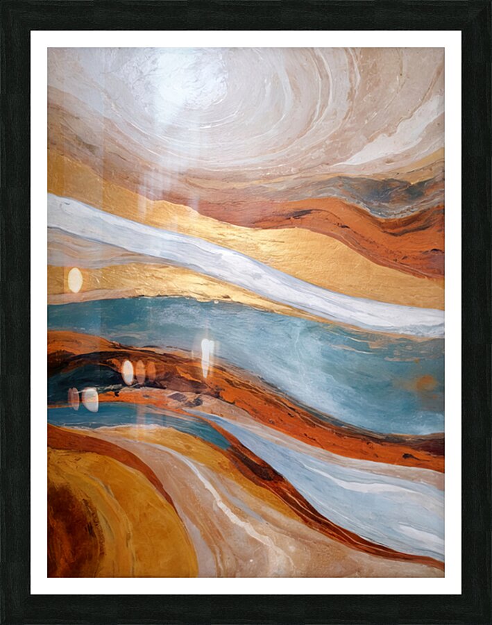 Sunlit Dunes Picture Frame print