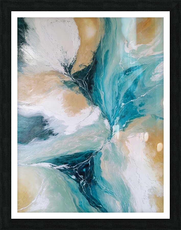 Turquoise Tranquility Picture Frame print