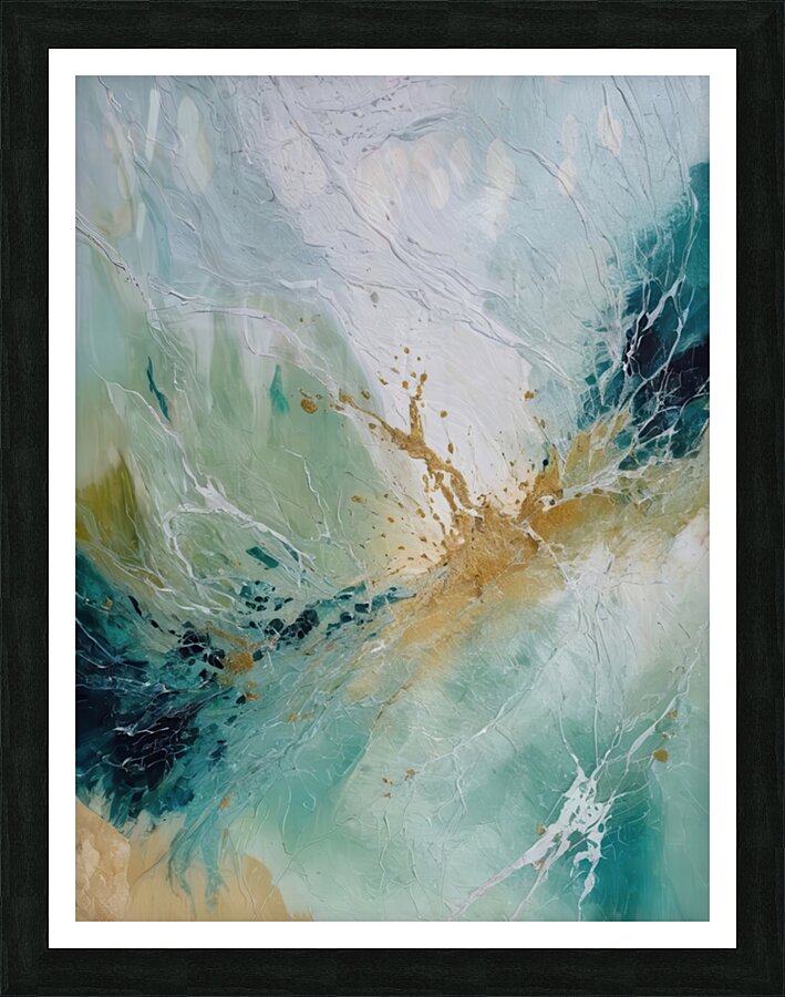 Where Seafoam Meets Stardust Picture Frame print