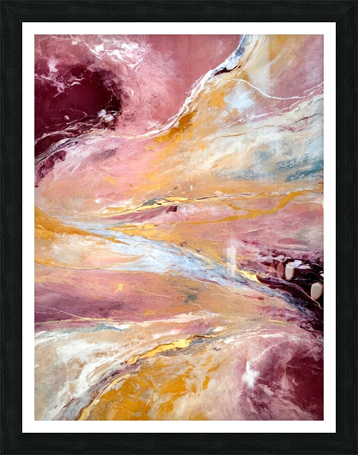 Swirling Aurora Picture Frame print