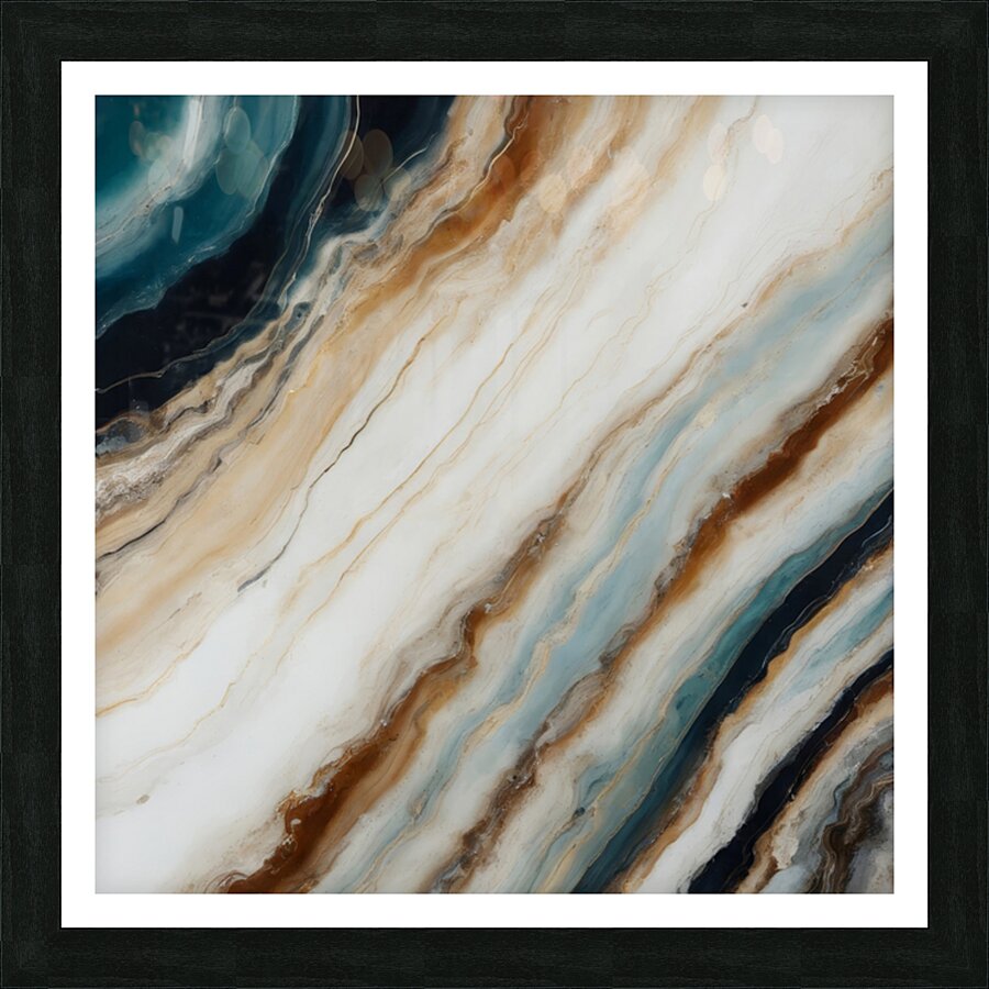 Banded Stripes Picture Frame print