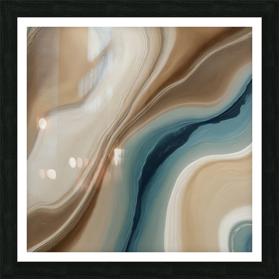 Banded Layers Picture Frame print