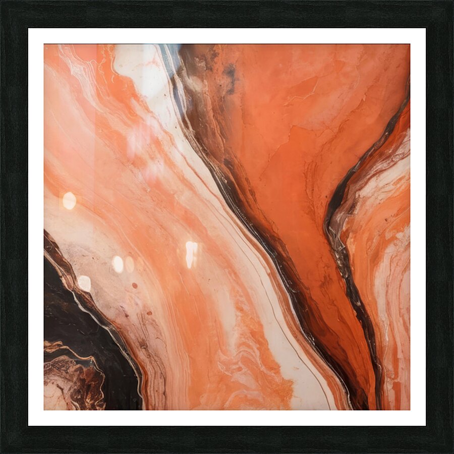 Fire Agate Picture Frame print