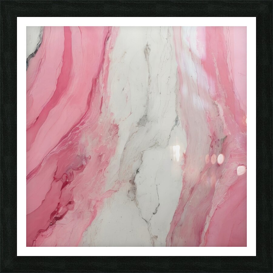Candyfloss Marble Picture Frame print