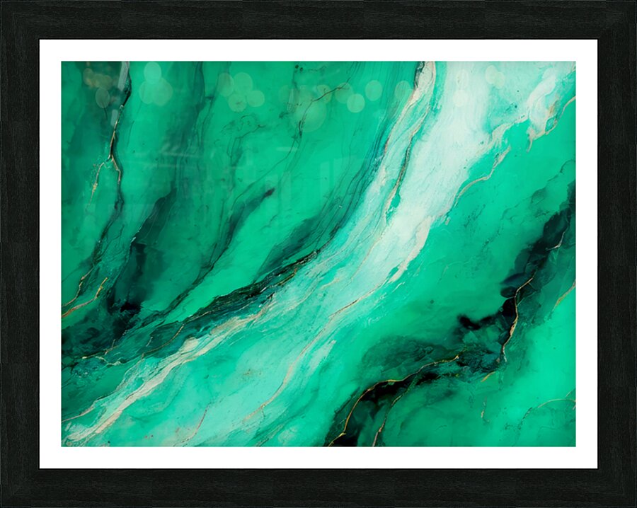 Green Valleys Picture Frame print