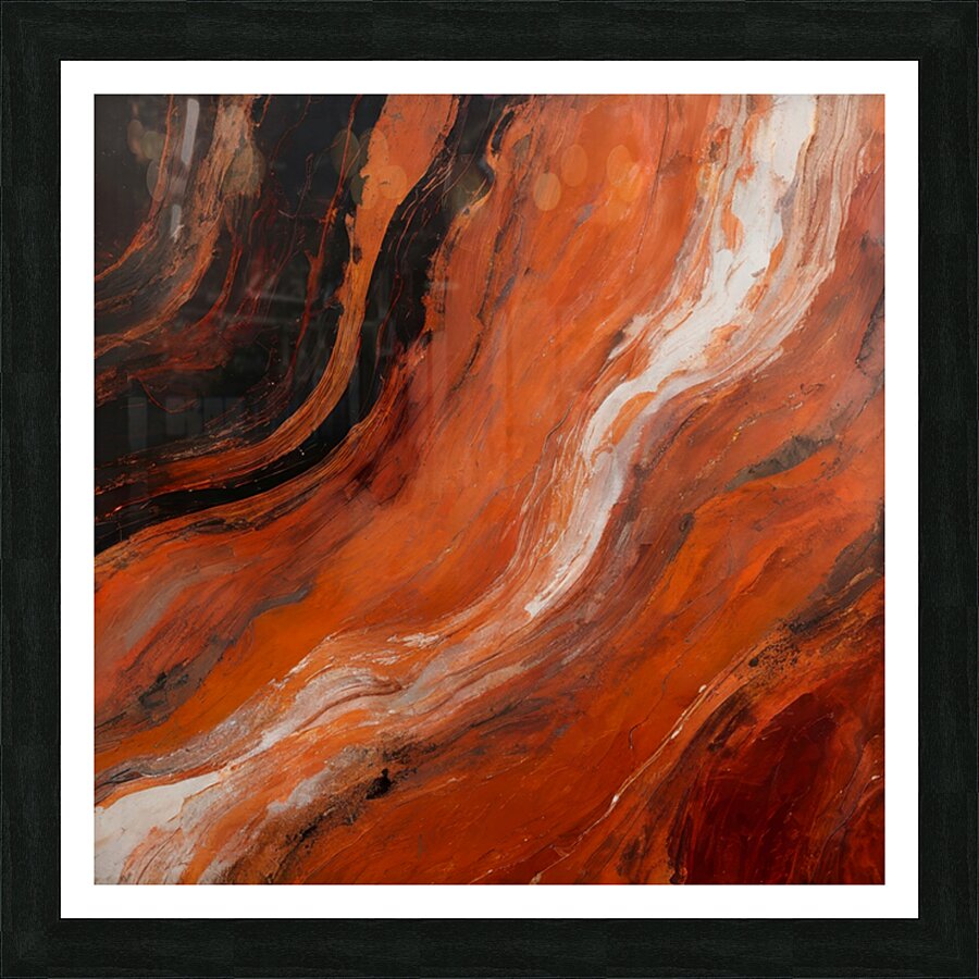Petrified Wood Picture Frame print