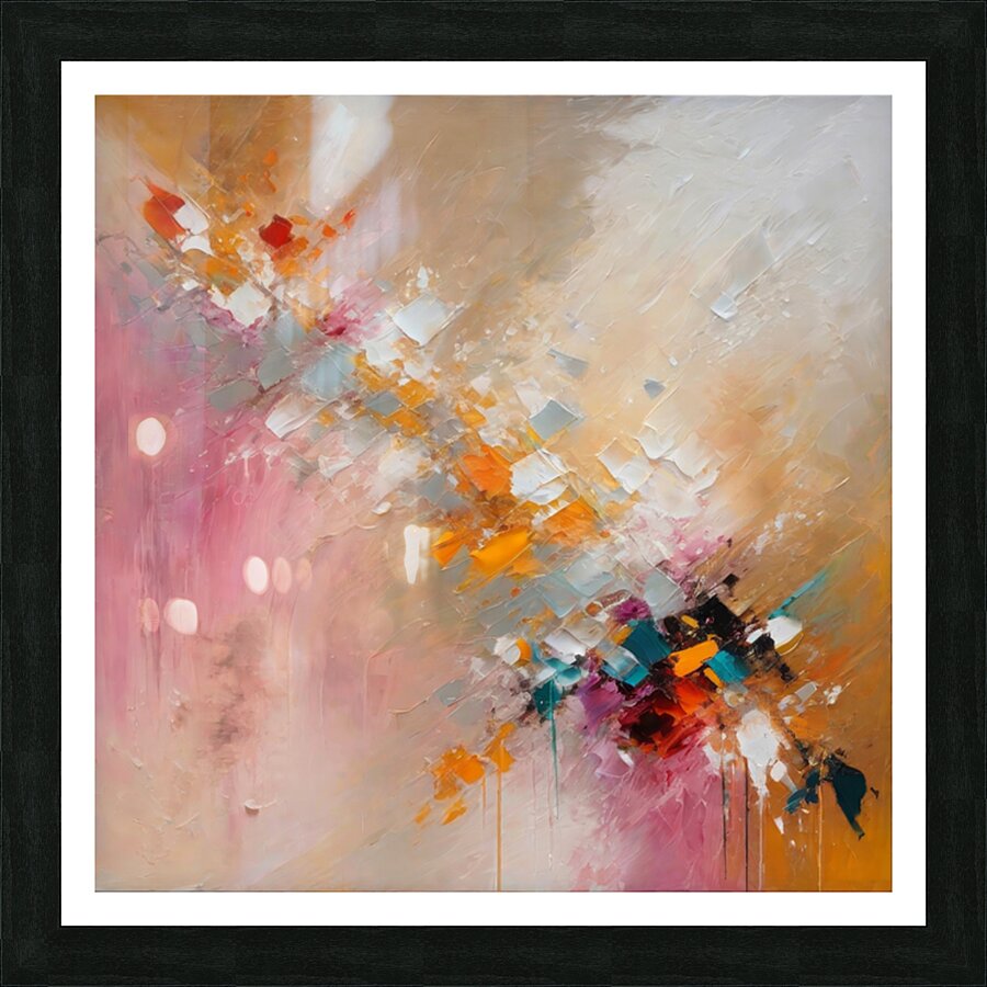 Fragmented Cascade Picture Frame print