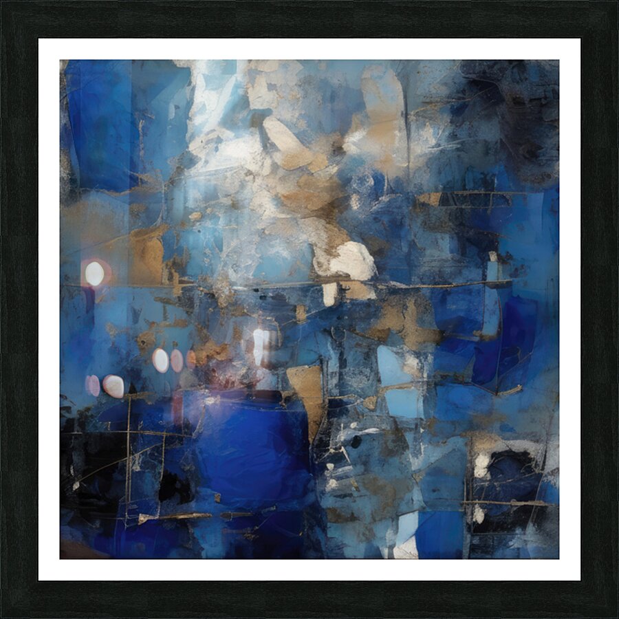 Cobalt Depths Picture Frame print