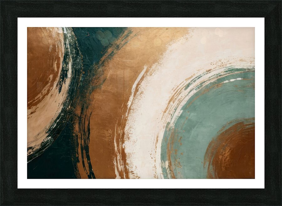 Circular Confluences Picture Frame Printing