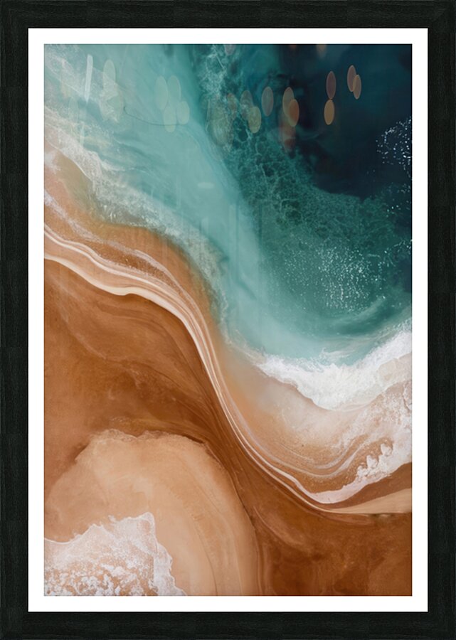 Coastal Contours Picture Frame print