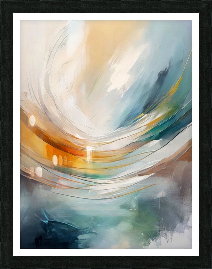 Curved Hues Picture Frame print