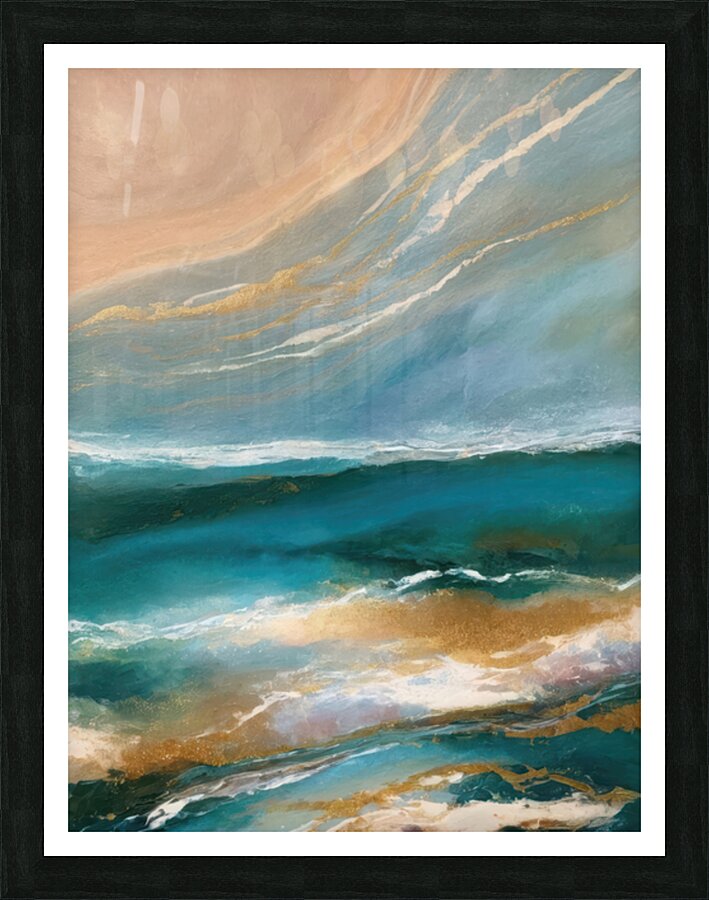 Celestial Coastline Picture Frame print