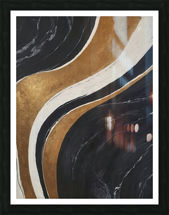 Obsidian Path Picture Frame print