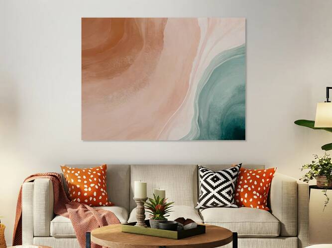 Blush Sand and Teal Sea by Alpenglow Workshop